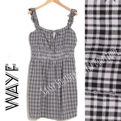 New Wayf Black And White Checkered Smocked Waist Mini Dress. Closet Details Please Read No Low-Ball Offers Shipping 2-4 Days No Exchanges Per Posh New To Poshmark? Use Promo Code Smartgirlsummer To Get $10 Off When You Sign Up Boho Western Hippie Coastal Farmhouse French Vintage Victorian Y2k Pearlcore Anthropologie Beach Professional Madwell Lace Christmas Barbie Whbm 90's Travel Tie Dye Yellowstone Office Holiday Resort Summer Nordstrom New Years Luxury Eclectic Shabby Chic Aesthetic Minimalis Casual Gingham Smocked Dress For Summer, Plaid Fitted Smocked Dress Casual Style, Casual Fitted Smocked Plaid Dress, Plaid Smocked Dress For Summer Picnics, Casual Plaid Smocked Summer Dress, Plaid Smocked Dress For Summer Picnic, Summer Plaid Smocked Dress With Ruffles, Summer Plaid Smocked Dress For Picnic, Casual Ruched Plaid Dresses