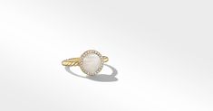 Shop the Petite DY Elements® Ring in 18K Yellow Gold with Mother of Pearl and Pavé Diamonds from David Yurman. Enjoy free shipping on all online orders. Luxury White Halo Jewelry, White Luxury Halo Jewelry, Greek Sun God, Women's Rings, Jewelry Cleaner, High Jewelry, David Yurman, Unique Engagement Rings, Jewelry Pouch