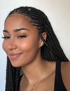 Braided Hairstyles For Black Women Cornrows, Big Box Braids Hairstyles, Goddess Braids Hairstyles, Box Braids Styling