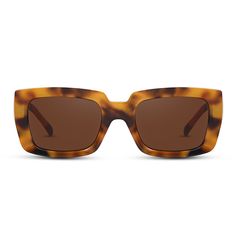 Dazzle in the sunshine with this elegant pair of sunglasses. Inspired by the vintage style, this tortoise rectangle sunglasses radiate grace, generosity, and passionate fashion. This cool style have resurfaced as one of the most trendy styles today, with refined details and craftsmanship making a stunning edition. Frame Shape: RectangleFrame Color: TortoiseFrame Material: PlasticLens Color: BrownLens Material: Lens Width: 49 mmBridge Width: 22 mmTemple Length: 142 mmUV Protection: UV400Polarized Brown Rectangular Sunglasses With Tinted Lenses, Brown Rectangular Sunglasses With Mirrored Lenses, Brown Square Sunglasses For The Beach, Classic Rectangular Sunglasses For Summer, Brown Rectangular Tinted Sunglasses, Brown Tinted Rectangular Sunglasses, Trendy Brown Square Face Sunglasses, Trendy Brown Square-faced Sunglasses, Brown Rectangular Polarized Sunglasses