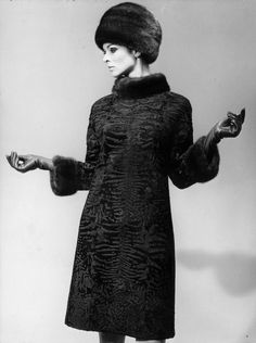 Astrakhan Coat, Chic Outerwear, Fashion Goals, French Fashion Designers, Pierre Balmain, Fur Hat, Pinterest Fashion, Black Is Beautiful