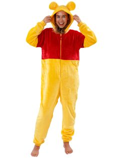 PRICES MAY VARY. Zipper closure Winnie The Pooh Costumes, Costume Winnie The Pooh, Winnie The Pooh Onesie, Onesie For Women, Pooh Onesie, Pooh Costume, Kids Pajamas Boys, Winnie The Pooh Costume, Womens Onesie