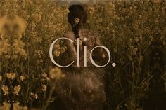 an image of a woman in a field with the word cilo written on it