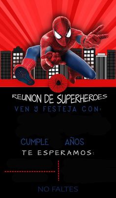 the spider man movie poster with spanish text