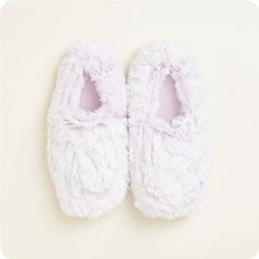 Microwavable Marshmallow Lavender Warmies Slippers - Warmies USA Warmies Slippers, Bridal Candles, Barefoot Dreams Blanket, Tyler Candle Company, Round Top Collection, Pink Marshmallows, Golf Socks Women, Scout Bags, Soft Sock