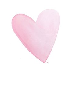 a painting of a pink heart on a white background