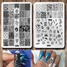 PRICES MAY VARY. 【FASHION DESIGN】 The Nail Templates Image Plates Have Different Beautiful Patterns , You Can Choose Any Nail Plate To Make Good Nail Design With Stamper What You Want. 【MULTIPLE APPLICATION】 Suitable For Both Beginners And Experienced Ones, Great For Nail Polish, Uv Gel, Artificial & Acrylic Nails, Etc. Also A Best Gift For Girlfriend, Mother, Daughter. 【STIR YOUR CREATIVITY】Get Creative With Your Favorite Nail Design Again And Again With These Reusable Stamping Plates! Pair Wit Feather Nail Design, Feather Nail Designs, Nail Templates, Nail Stamping Designs, Feather Nail, Leopard Nail Art, Template Cute, Feather Nails, Nail Art Images