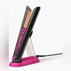 Dyson Corrale Straightener. Won As Incentive At Work But Was Just Never My Thing. Didn't Preplan To Charge It And Just Continued To Use My Plug In Straightener. Used 3 Or 4 Times. Dyson Corrale Straightener, Dyson Corrale, Black Pink, Pink, Black, Color