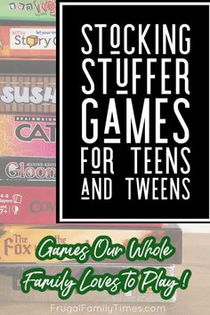 Looking for ideas for stocking stuffers for teens and tweens? You've found a great one here: Stocking Stuffer Games! These family tested games are fun and cool and will be a fabulous gift for teens stockings. They are all small and affordable! Ideas For Stocking Stuffers, Budget Christmas, Stocking Stuffers For Teens, Diy Stocking Stuffers, Dollar Store Christmas Crafts, Spy Party, Diy Stockings