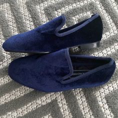 New (Never Worn). Got Them For A Wedding My Son Was In But, It Didn’t Match The Suit. Blue Slip-on Loafers For Fall, Blue Flat Loafers For Fall, Blue Loafers With Round Toe For Party, Blue Round Toe Loafers For Party, Elegant Blue Closed Toe Loafers, Formal Blue Flat Loafers, My Son, A Wedding, Kids Shoes