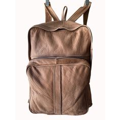 This Vintage Leather Backpack, Handcrafted In Mexico In The 1990's, Is Both A Practical And Stylish Accessory. The High-Quality Tan Leather Gives It A Classic, Timeless Look. Measuring 18" X 11" X 8", It Offers Ample Space. High-Quality Tan Leather Handmade In Mexico In The 1990's Measures 18" X 11" X 8" Brand: Mexican Artisan Vintage Style And Timeless Appeal Condition: ***Appears To Be Unused. There Are A Couple Of Spots (Pictured) That Do Not Appear Ti Be From Wear. *** Features: Boho, Classi Vintage Brown Backpack For On-the-go, Vintage Leather Backpack With Rectangular Shape, Vintage Rectangular Backpack With Leather Lining, Vintage Leather Standard Backpack, Retro Rectangular Leather Backpack For Travel, Vintage Satchel Backpack For On-the-go, Retro Rectangular Leather Travel Backpack, Vintage Backpack Shoulder Bag For Everyday, Vintage Shoulder Backpack For Everyday