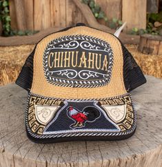 Chihuahua Mexico embroidered western hat trucker cap with alligator print Western Style Adjustable Snapback Hat With Curved Brim, Adjustable Western Snapback Hat With Curved Brim, Western Style Adjustable Trucker Hat With Curved Bill, Country Style Trucker Hat With Flat Bill For Rodeo, Country Style Adjustable Trucker Hat With Curved Bill, Western Style Adjustable Snapback Hat, Western Style Snapback Baseball Cap For Country Events, Western Themed Snapback Trucker Hat, Western-themed Trucker Snapback Hat