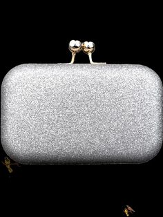 Bird in Bag - Small Glitter Box Clutch Evening Bag Glamorous Silver Glitter Clutch, Glitter Clutch Evening Bag Gift, Sparkling Rectangular Clutch For Party, Glitter Evening Bag As Gift, Glitter Rectangular Evening Bag For Party, Silver Glitter Clutch For Events, Rectangular Glitter Evening Bag For Formal Events, Glamorous Glitter Evening Bag As Gift, Glamorous Glitter Evening Bag For Gifts