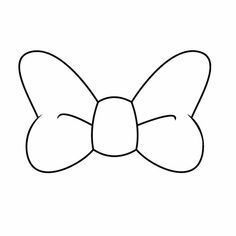 the outline of a bow on a white background