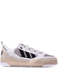 white/black leather signature 3-Stripes logo front lace-up fastening round toe chunky rubber sole panelled design White Adidas Sneakers With Elastic Laces, Adidas 2000, Adi2000 Shoes, White Lace-up Adidas Logo Sneakers, Adidas Lace-up Skateboarding Sneakers, Adidas Adi2000, Farfetch Adidas Sneakers, Swag Shoes, Sneakers White