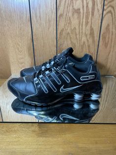 These are in pre owned condition, missing the box Nike Shox Shoes Men, Nike Shox Shoes, Nike Shox Nz, Running Shoes Black, Nike Shox, Black Running Shoes, Lace Tops, Shoes Black, The Box