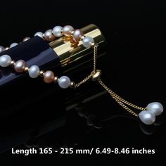 Elegant Adjustable Hand-strung Pearl Necklace, Akoya Pearl Bracelet With Pearl Drop, Akoya Pearl Bracelet With Round Pearl Drop Beads, Akoya Pearl Drop Bracelet With Round Beads, Adjustable Rose Gold Pearl Bracelet For Formal Occasions, Elegant Pearl White Bracelets With 8mm Beads, Adjustable Single Strand Pearl Bracelet, Formal Rose Gold Pearl Bracelet, Elegant Gold Pearl Bracelet With 8mm Beads