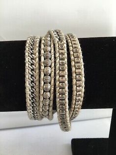 Find many great new & used options and get the best deals for Chan Luu Silver Tone Metal Bead Wrap Bracelet Ivory Tone Leather 33” at the best online prices at eBay! Free shipping for many products! Chan Luu Wrap Bracelets, Vintage Adjustable Cream Bracelets, Vintage Adjustable Cream Bracelet, Vintage Beige Bracelet, Bead Wrap Bracelet, Metal Bead, Beaded Wrap Bracelets, Wrap Bracelets, Beaded Wraps