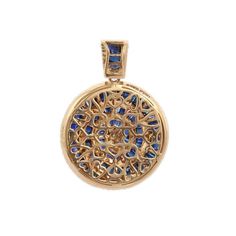 This is part of Chairish’s Fine Jewelry assortment.  Blue Sapphire pendant in 18K Gold. It has a baguette cut gemstone studded with diamonds that completes your look with a decent touch. Pendants are used to wear or gifted to represent love and promises. It's an attractive jewelry piece that goes with every basic outfit and wedding too.    PRODUCT DETAILS :-  > Material - 18K Solid Yellow Gold > Gemstone - Blue Sapphire  > Stone Weight - 4.14 ct > Stone Size - 2.4 mm > Stone Shape - Baguette  > Diamond Weight - 0.93 ct > Gross Weight - 10.36 Grams > Setting - Channel setting Formal Sapphire Jewelry With Baguette Diamonds, Luxury Blue Baguette Diamond Jewelry, Sapphire Jewelry With Baguette Diamonds, Luxury Sapphire Jewelry With Baguette Diamonds, Fine Jewelry Sapphire With Baguette Diamonds, Blue Diamond Jewelry With Baguette Diamonds, Sapphire Round Jewelry With Baguette Diamonds, Gold Sapphire Jewelry With Pave Setting, Elegant Blue Jewelry With Baguette Diamonds