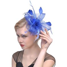 Category:Headpiece,Fascinators,Hats,Headwear; Embellishment:Feather,Bows,Pure Color,Splicing,Tulle; Gender:Women's; Quantity:1 PC; Theme:Fashion,Head,Vintage Theme,Birthday,Wedding,Holiday,Classic Theme; Style:Vintage,Elegant; Hats Category:Fedora Hat,Top Hat,Veil Hat; Occasion:Horse Race,Cocktail; Material:Organza; Front page:WE; Shipping Weight:0.13; Listing Date:04/08/2024; Head Circumference: Veiled Hats, Bridal Headwear, Fascinator Hairstyles, Hat Hair, Veil Hairstyles, Feather Headdress, Feather Fascinators, Feather Flower, Feather Hat