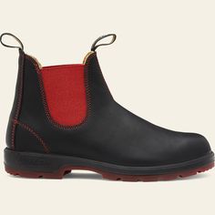 Black / Red Premium Leather Chelsea Boots, Men's Style 1316 - Blundstone USA Red Blundstones, Blundstone Black, Blundstone Mens, Blundstone Women, Chelsea Boots Black, Womens Casual Boots, Blundstone Boots, Mens Boots Casual, Suede Chelsea Boots