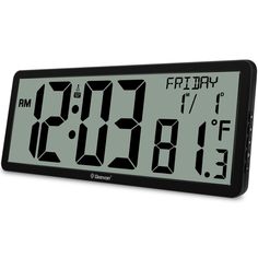 a digital clock with the time at 11 30 pm on it's display screen