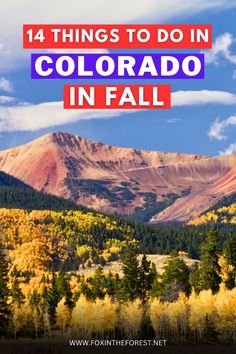 Colorado is magical in fall, so if you're looking for amazing fall destinations in the US, look no further! On this post, I share a list of epic things to do in Colorado in Fall, including amazing sights for fall colors, hikes that are better in Fall, and a ton of amazing destination ideas in Colorado for Autumn! #Colorado #Fall #TravelGuide #BucketList Colorado In Fall, 30 Bucket List, Fall In Colorado, Fall Destinations, Hot Springs Resort, Colorado National Monument