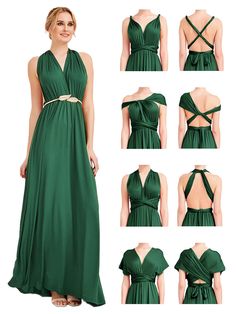 [Final Sale] Dark Green Infinity Wrap Maxi Bridesmaid Dress – NZ Bridal Infinity Dress Ways To Wear, Infinity Dress Styles, Infinity Wrap Dresses, Convertible Wrap Dress, Infinity Gown, Infinity Dress Bridesmaid, Maxi Bridesmaid Dress, Emerald Bridesmaid Dresses, Infinity Wrap