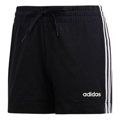 Adidas W E 3S SHORT DP2405 Adidas Socks, Tennis Outfits, Tennis Apparel, Stylish Shorts, Striped Jersey, Adidas Outfit, Training Shorts, Tennis Clothes, Womens Basic