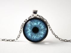 Eye pendant Human eye Blue eye necklace Eye jewelry Blue eye pendant Gift idea Eye jewellery Realist Eyeball Necklace, Blue Eye Necklace, Realistic Eye, Gold Pendant Jewelry, Human Eye, Jewelry Blue, Blue Gift, Eye Pendant, Blue Eye