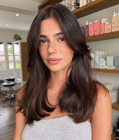 Brunette Hair Cuts, Brown Hair Looks, Layered Haircuts For Medium Hair, Brown Hair Inspo, Hairstyles For Layered Hair, Haircuts For Medium Hair