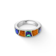 18K Yellow Gold and Sterling Silver Ring with Koa Wood and Abalone Inlay. This ring is available in a Size 10 and cannot be sized. If you wish to Special Order this ring in a different size, please contact Na Hoku Customer Service. Luxury Inlay Jewelry As Gift, Koa Wood, Fine Jewels, Sterling Silver Ring, Labour Day, Silver Ring, Sterling Silver Rings, Customer Service, Ring Size