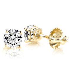 Item Code: CC1005&#44 Round Diamond Stud Earrings, Round Cut Diamond Earrings, Morganite Earrings, Diamond Earrings Studs Round, Gold Diamond Earrings Studs, Yellow Gold Solitaire, Gold Diamond Studs, Sapphire Earrings Studs, Sapphire Studs