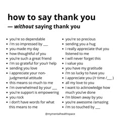 an image of two words that say how to say thank