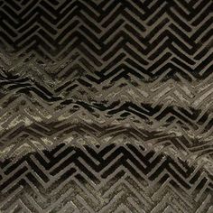 a black and white chevroned pattern on fabric