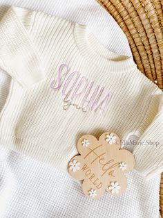 Introducing our Personalized Chunky Knit Oversized Sweater, a perfect blend of warmth and style for your little bundle of joy.  This sweater holds your little one in softness, ensuring snug comfort during chilly days. What sets it apart is the personal touch - a beautifully embroidered personalized name that adds a special charm to this already adorable piece.  Embrace the warmth and cherish the memories with this unique, customized sweater.  The perfect addition for your little addition.  Use i Cute Cotton Chunky Knit Sweater, Personalized Pink Sweater For Winter, Personalized White Sweater For Winter, Customizable Cute Winter Sweater, Cute Customizable Winter Sweater, Customizable Long Sleeve Sweater For Gift, Customizable Cute Crew Neck Sweater, Cute Customizable Crew Neck Sweater, Personalized Cute Crew Neck Sweater