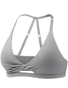 PRICES MAY VARY. YEOREO Micaela Sports Bras: Low cut, twist front style, low support sports bra, removable padded cups. If you are between sizes, we recommend sizing up Flexible and Adjustable Straps: Detachable straps which turns into halter bra style. Adjustable neck and back straps for great body fit Sexy Openwork Design: Cute twist design. The cutout place more breathable to keep you fresh during your workout. A stylish and functional gym essentials Comfortable Soft Fabirc: Made of 75% nylon Crisscross Sports Bra With Built-in Bra, Gray Sports Bra With Built-in Bra For Pilates, Sporty Crisscross Sports Bra For Pilates, Fitted Underwire Sports Bra For Workout, Athleisure Sports Bra With Light Support And Crisscross Back, Crisscross Activewear With Built-in Bra For Gym, Gym Activewear With Built-in Bra, Crisscross Design, Underwire Sports Bra With Adjustable Straps For Workout, Crisscross Sports Bra With Built-in Support