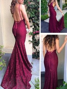 V-neck Mermaid Homecoming Dress, Backless Homecoming Evening Dress, Backless Evening Dress For Homecoming, Backless Mermaid Dress With Sweep Train, Backless Mermaid Dress For Formal Occasions, Backless Mermaid Dress For Prom Season, Backless Mermaid Dress For Prom, Backless Mermaid Dress For Night Out, Fitted Backless Mermaid Dress