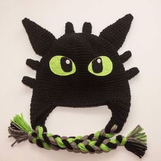 This cool hat would make any Toothless fan smile. Made with 100% acrylic yarn and felt details.  Made in a smoke free home  usually ships in 2-3 weeks Night Light Dragon, Dragon Hat, Boys Winter Hats, Light Dragon, Dragon Hats, Cool Hat, Boys Gift, Toothless, Cool Hats