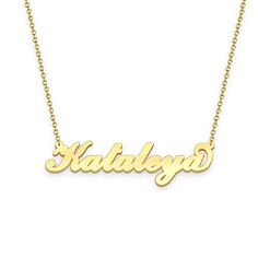 Kataleya name necklace Gold Custom Necklace, Personalized Gifts For Her 
								Add something extra special to your jewelry box with Name Necklace Official engravable necklaces.
								The Kataleya's 14k gold name necklace is best gifts for Kataleya. Name Necklace Official provides affordable engravable jewelry that won't 
								break the bank. In addition, these pieces make for very thoughtful and appreciated gifts for friends and family. 
								And whether valentine's day gifts, mother's day gifts, christmas gifts, wedding gifts, graduation gifts, birthday gifts,
								 NAME NECKLACE are all the best gift choice store. Engravable Jewelry, Name Necklace Gold, Gold Name Necklace, Personalized Gifts For Her, Engraved Jewelry, Gifts Birthday, Engraved Necklace, Necklace Personalized, Gifts Wedding