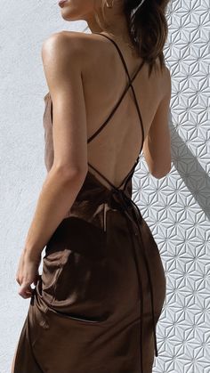 Scarlette Dress - Chocolate Guest Attire, Wedding Attire Guest, Grad Dresses, Wow Factor, Side Split, Fancy Dresses, Wedding Guest Outfit, Halter Neck, Dress Accessories