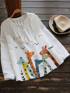 SPU:E5QSH5UD4C3Pattern Type:CartoonMaterial:Cotton-blendOccasion:Date,Daily,CasualStyle:SweetTheme:SummerColor:WhiteSize:S,M,L,XL,XXL,3XLShoulder (cm):S:39, M:40, L:41, XL:42, XXL:43, 3XL:44Length (cm):S:68, M:69, L:70, XL:71, XXL:72, 3XL:73Bust (cm):S:100, M:105, L:110, XL:115, XXL:120, 3XL:125Size ChartSizeUSUKEURShoulderLengthBustcminchcminchcminchS610363915.46826.810039.4M812384015.76927.210541.3L1014404116.17027.611043.3XL1216424216.5712811545.3XXL1418444316.97228.312047.23XL1620464417.3732 Linen Blouse Outfit, Fabric Paint Shirt, Fabric Paint Diy, Fancy Shirt, Fabric Painting On Clothes, Hand Painted Dress, Fabric Paint Designs, Paint Shirts, White Top Women