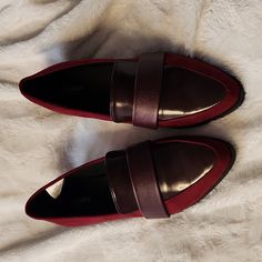 Maroon Loafers From Old Navy Size 10. New Wirhout Tags, Never Worn. Suede And Leather-Like Material. Burgundy Almond Toe Loafers For Work, Red Round Toe Flats For Fall, Red Casual Slip-ons For Fall, Red Slip-ons With Round Toe For Fall, Red Round Toe Loafers For Fall, Red Pointed Toe Loafers For Fall, Red Fall Slip-ons, Red Almond Toe Flats For Fall, Red Flat Loafers For Fall