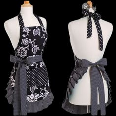 Great Mother's Day Gift Idea. A Designer Apron With Generous Ties That Can Be Tied In Front Or Back. Check Out My Closet! I Have Matching Little Girl's Aprons In The Same Print. Qty 3 New And Never Worn. In Original Packaging. Machine Washable. Clean, Pet-Free And Smoke-Free Home. Farm Apron, Flirty Aprons, Football Betting, Girl Apron, Black Apron, Cool Aprons, White Apron, Sewing Aprons, Cute Aprons