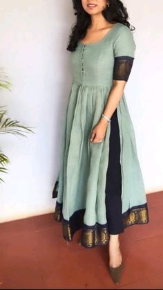 Silk Kurti Designs, Simple Frocks, Anarkali Dress Pattern, Simple Kurta Designs, Simple Kurti Designs