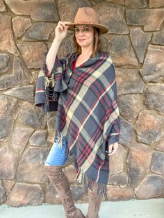 Snuggle up with this cozy plaid button shawl/scarf, and add both function and style to your outfit. Plaid is a classic, timeless choice, yet on-trend for fall. This blanket scarf has real wooden, functional buttons that convert this traditional scarf into a shawl that can be worn in a number of different ways. Button down the middle or to the side. Unbuttoned to wear as a scarf and wrap around your neck. Perfect for the cool nights, a football game, or a bonfire. You will wear this throughout th Plaid Shawl, Shawl Scarf, Blanket Scarf, Football Game, Scarf Shawl, Plaid Scarf, Wrap Around, Women's Plaid Shirt, Your Outfit