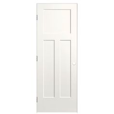 Masonite 30-in x 80-in Solid Core 3-panel Craftsman Right Hand Smooth Molded Composite Flat Jamb Single Prehung Interior Door in the Prehung Interior Doors department at Lowes.com 3 Panel Doors Interior, 3 Panel Interior Doors, 3 Panel Doors, Interior Doors Styles, Panel Doors Interior, Craftsman Door, Prehung Interior Doors, Victorian Door, Prehung Doors