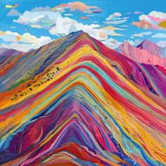 Rainbow Mountain Scenic Vistas Rainbow Mountains China, Rainbow Mountains, Natural Views, Mountain Mural, Scenic Nature, Wine And Canvas, Landscape Images, Rainbow Mountain, Marketing Flyers