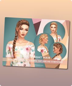 Sims 4 Hairstyle CC: SonyaSims   8211  Love  8217 s Light Hair