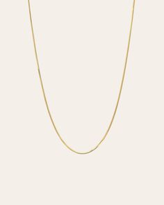 14k yellow gold snake chain necklace. A modern, edgy, and timeless necklace chain. Total Weight: 16" is approx. 3 grams Chain: Approx. 1mm Ships in 4-8 business days Rush orders ships in 2-4 business days Comes gift ready in a custom Zoe Lev jewelry box Layering Chains, Parisian Woman, Gold Snake Chain, Parisian Women, Snake Chain Necklace, Gold Snake, Gold Chain Necklace, Necklace Sizes, Staple Pieces